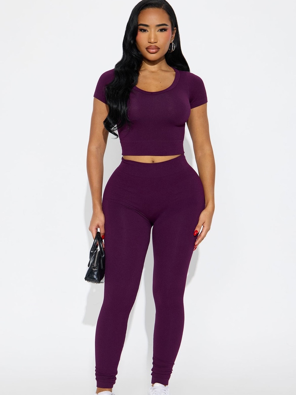New 2 Piece Fashion Nova Seamless Legging Set